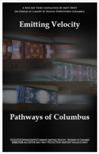 Poster for Emitting Velocity Pathways of Columbus